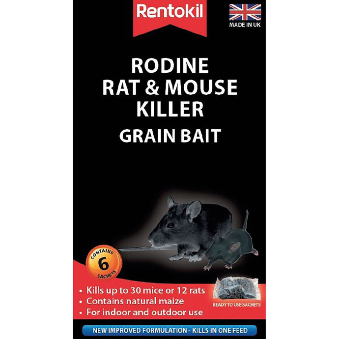 Rentokil Rodine Rat & Mouse Killer Grain Bait - Ashurst Equestrian & Country
