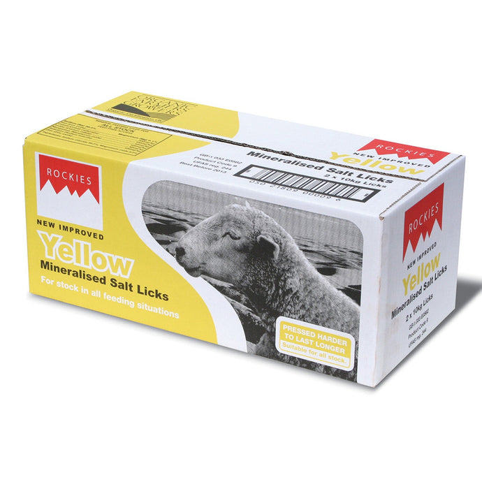 Rockies Yellow Cattle Salt Lick - Ashurst Equestrian & Country