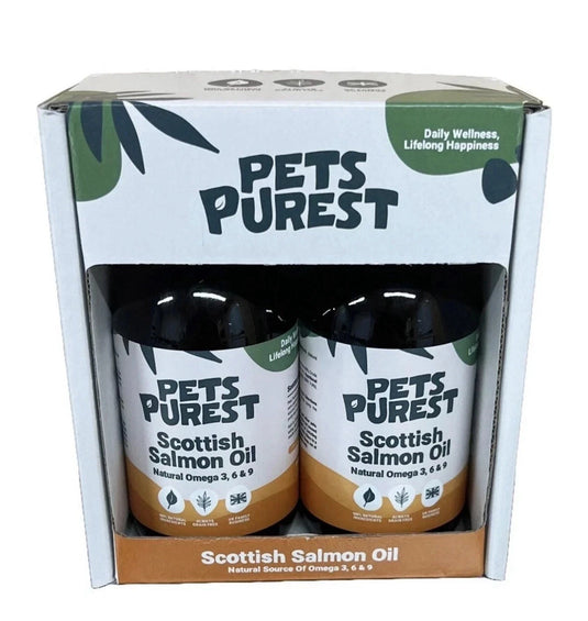 Pets Purest Scottish Salmon Oil - 2 x 300ml