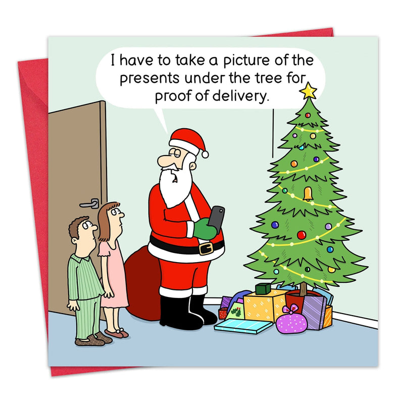 Load image into Gallery viewer, Santa Proof Of Delivery - Funny Christmas Card - Ashurst Equestrian &amp; Country
