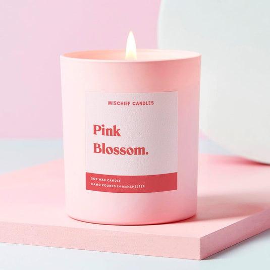 Scented Soy Candle Floral Scented Candle Pink Blossom - Ashurst Equestrian & Country