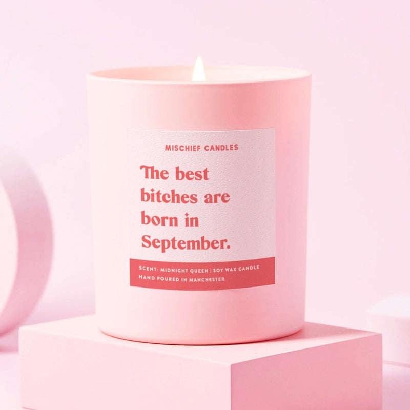 Load image into Gallery viewer, September Birthday Gift Funny Birthday Gift Candle September Birthday Bitch - Ashurst Equestrian &amp; Country
