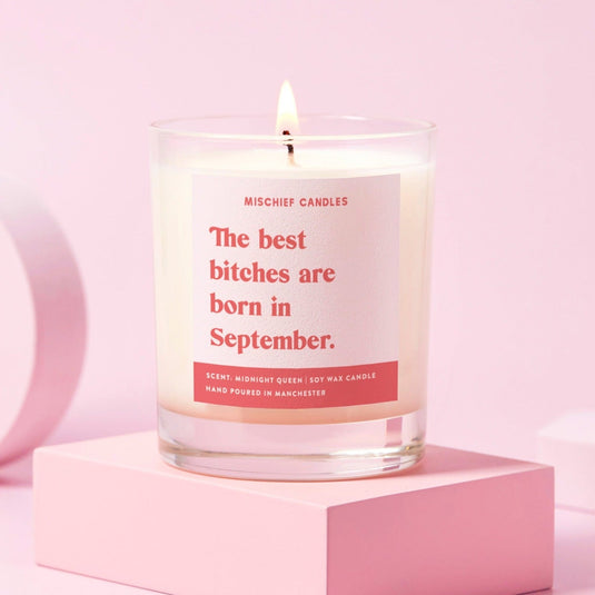 September Birthday Gift Funny Birthday Gift Candle September Birthday Bitch - Ashurst Equestrian & Country
