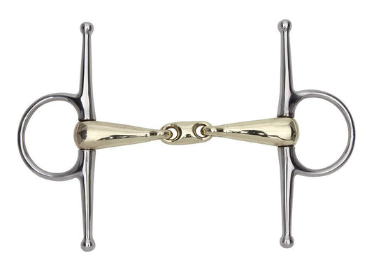 Shires Brass Alloy Snaffle With Lozenge - Ashurst Equestrian & Country