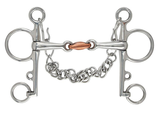 Shires Double Jointed Copper Lozenge Pelham - Ashurst Equestrian & Country
