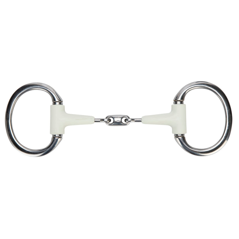 Load image into Gallery viewer, Shires EquiKind Softie Flat Ring Eggbutt Peanut Link - Ashurst Equestrian &amp; Country
