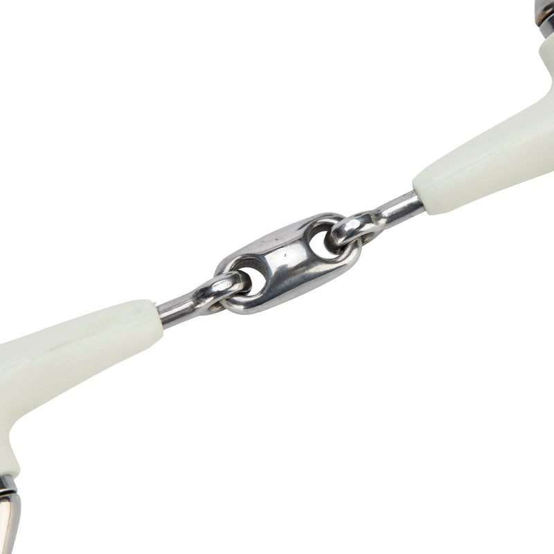 Load image into Gallery viewer, Shires EquiKind Softie Flat Ring Eggbutt Peanut Link - Ashurst Equestrian &amp; Country
