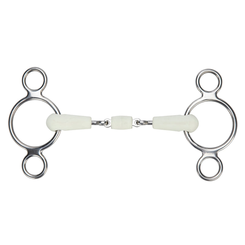 Load image into Gallery viewer, Shires EquiKind Softie Two Ring Gag Peanut Link - Ashurst Equestrian &amp; Country
