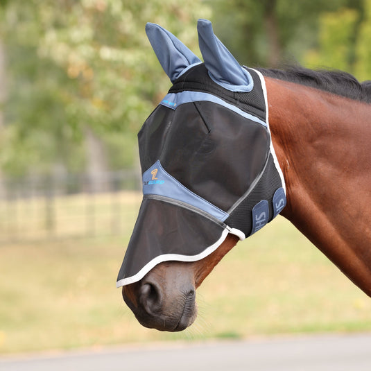 Shires FlyGuard Pro Air Motion Fly Mask with Ears & Nose - Ashurst Equestrian & Country
