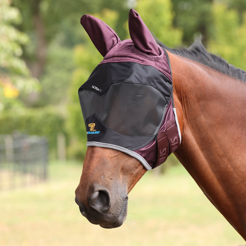 Load image into Gallery viewer, Shires FlyGuard Pro Deluxe Fly Mask with Ears - Ashurst Equestrian &amp; Country
