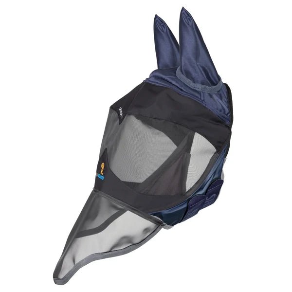 Load image into Gallery viewer, Shires FlyGuard Pro Deluxe Fly Mask with Ears &amp; Nose - Ashurst Equestrian &amp; Country
