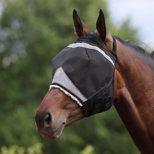 Shires FlyGuard Pro Fine Mesh Earless Fly Mask - Ashurst Equestrian & Country
