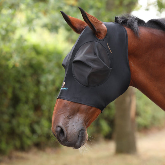 Shires FlyGuard Pro Stretch Fly Mask with Ear Holes - Ashurst Equestrian & Country