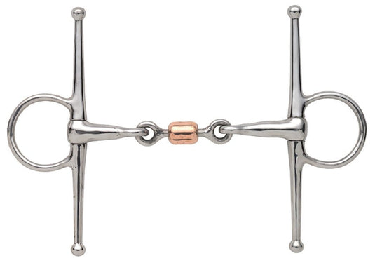 Shires Full Cheek Snaffle With Copper Peanut - Ashurst Equestrian & Country