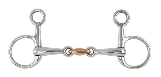 Shires Hanging Cheek Copper Lozenge Snaffle - Ashurst Equestrian & Country