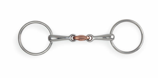 Shires Loose Ring Copper Lozenge Snaffle - Ashurst Equestrian & Country