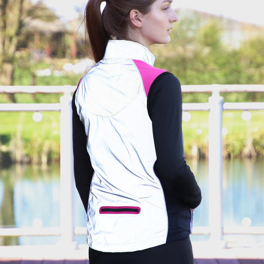 Silva Flash Lightweight Duo Reflective Gilet Pink - Ashurst Equestrian & Country