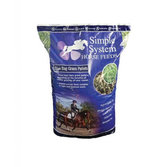 Simple System Blue Bag Grass Nuts 20kg - Ashurst Equestrian & Country