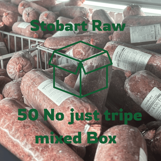 Stobart Raw Dog food - Mixed ‘NOJUSTTRIPE’Bundle (50 Rolls) - Ashurst Equestrian & Country