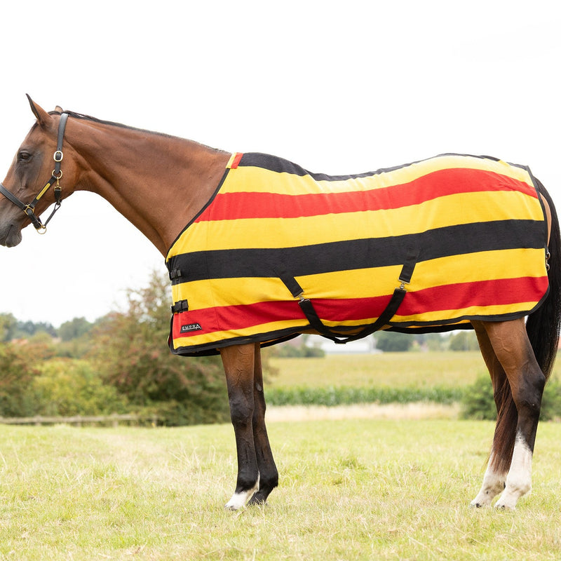 Load image into Gallery viewer, Stormx Empra Newmarket Fleece Rug Yellow/Red/Black - Ashurst Equestrian &amp; Country
