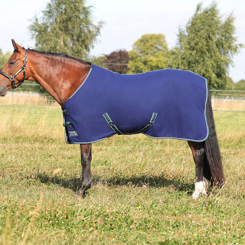 Load image into Gallery viewer, Stormx Empra Opulence Fleece Rug Navy/Teal - Ashurst Equestrian &amp; Country
