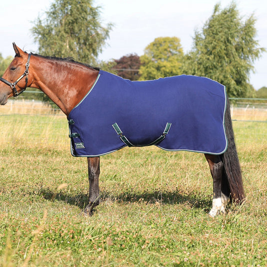 Stormx Empra Opulence Fleece Rug Navy/Teal - Ashurst Equestrian & Country