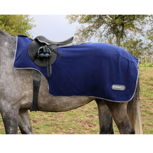 Stormx Original Fleece Exercise Sheet Navy/Grey - Ashurst Equestrian & Country