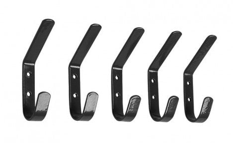 STUBBS Hat & Coat Hook Bag of 5 (S95) - Black - Ashurst Equestrian & Country