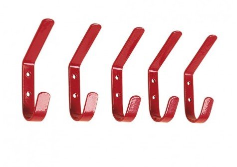 STUBBS Hat & Coat Hook Bag of 5 (S95) - Red - Ashurst Equestrian & Country