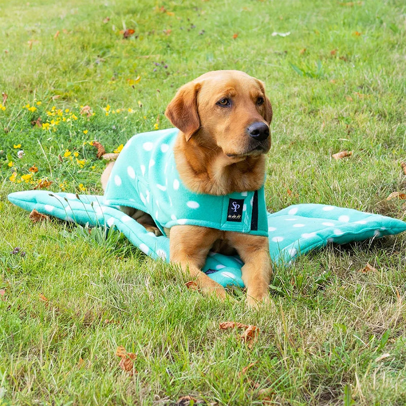 Load image into Gallery viewer, Supreme Products Dotty Fleece Dog Bed Gorgeous Green - Ashurst Equestrian &amp; Country
