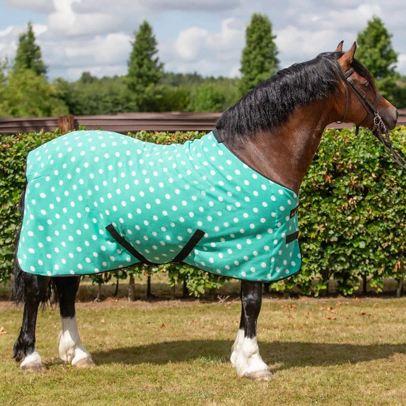 Load image into Gallery viewer, Supreme Products Dotty Fleece Rug Gorgeous Green - Ashurst Equestrian &amp; Country
