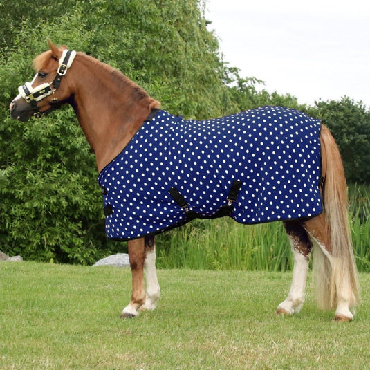 Supreme Products Dotty Fleece Rug Noble Navy - Ashurst Equestrian & Country
