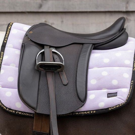 Supreme Products Dotty Fleece Saddle Pad Lavish Lilac - Ashurst Equestrian & Country
