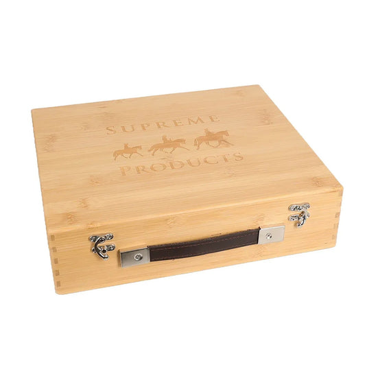 Supreme Products Gleaming Grooming Box Wood - Ashurst Equestrian & Country