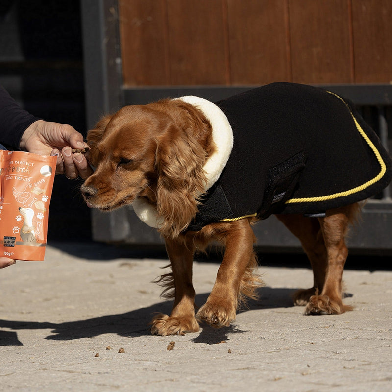 Load image into Gallery viewer, Supreme Products Royal Occasion Fleece Dog Coat Black - Ashurst Equestrian &amp; Country
