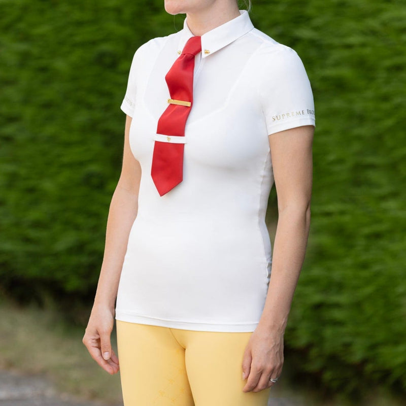 Load image into Gallery viewer, Supreme Products Ss Champion Show Rider Shirt/Zip Crm/Crm - Ashurst Equestrian &amp; Country
