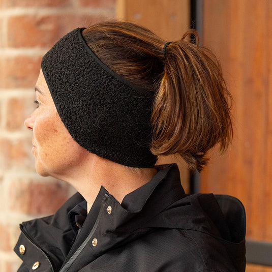 Supreme Products Teddy Fleece Headband Black - Ashurst Equestrian & Country