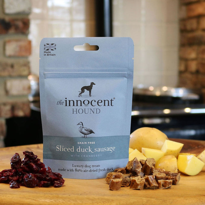 The Innocent Hound Sliced Duck Sausage With Cranberry Treats - Ashurst Equestrian & Country