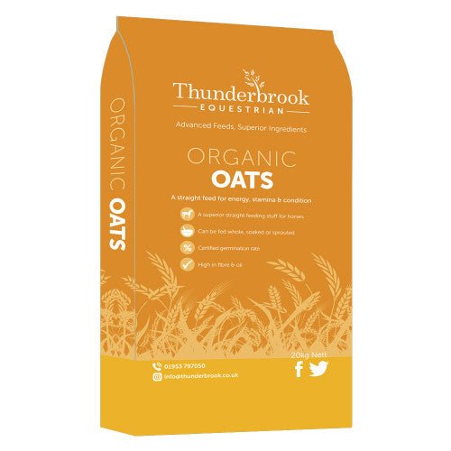 Thunderbrook Organic Whole Oats 20kg - Ashurst Equestrian & Country