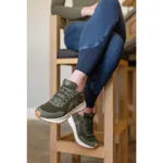 Le Mieux Trax Waterproof Trainer Khaki
