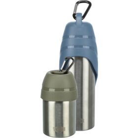 Trixie stainless steel bottle with bowl