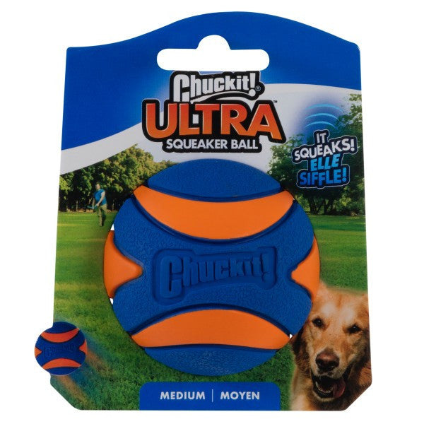 Load image into Gallery viewer, Chuckit! Ultra Squeaker Ball 1 Pack Medium 6.5cm
