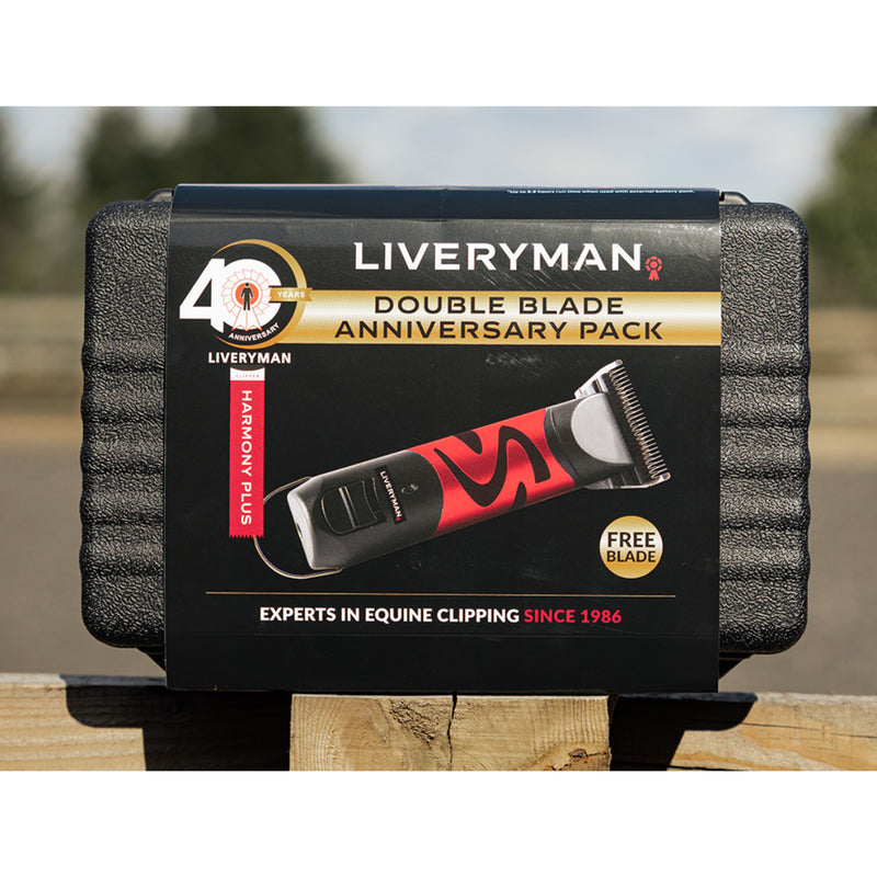 Load image into Gallery viewer, Liveryman Harmony Plus with Wide Fine Blade 2.4mm Double Blade Anniversary Pack
