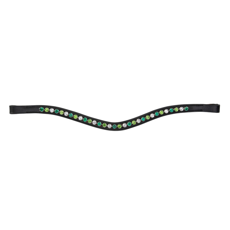 Load image into Gallery viewer, Velociti GARA Green Diamante Browband - Ashurst Equestrian &amp; Country
