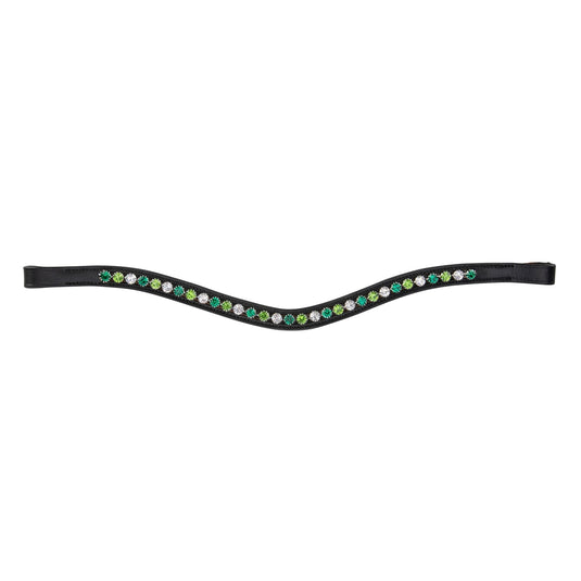 Velociti GARA Green Diamante Browband - Ashurst Equestrian & Country