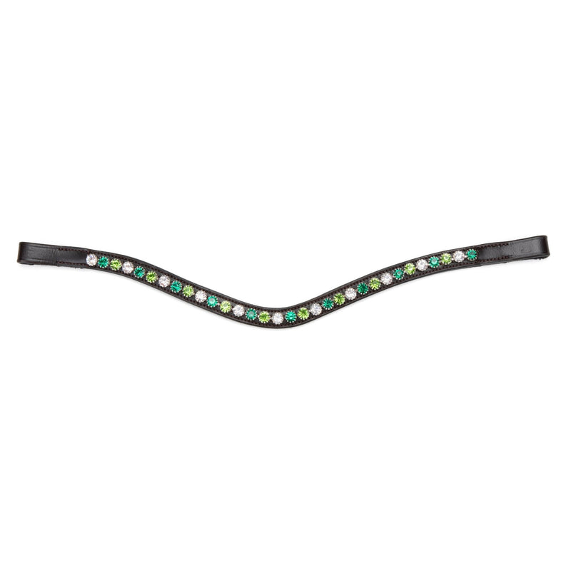 Load image into Gallery viewer, Velociti GARA Green Diamante Browband - Ashurst Equestrian &amp; Country
