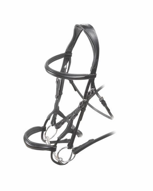 Velociti RAPIDA Rolled Padded Cavesson Bridle - Ashurst Equestrian & Country