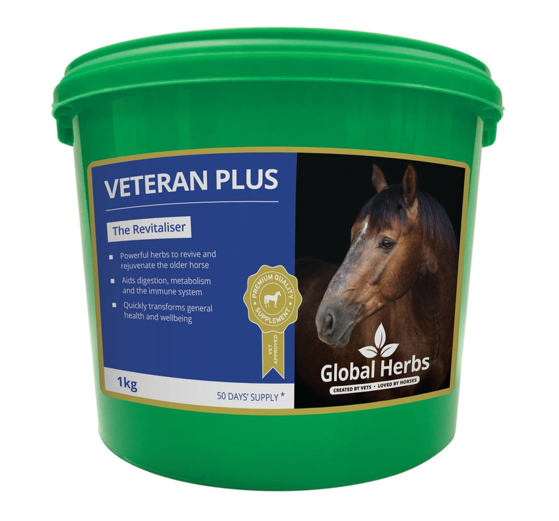 Load image into Gallery viewer, Veteran Plus 1kg - Global Herbs - Ashurst Equestrian &amp; Country
