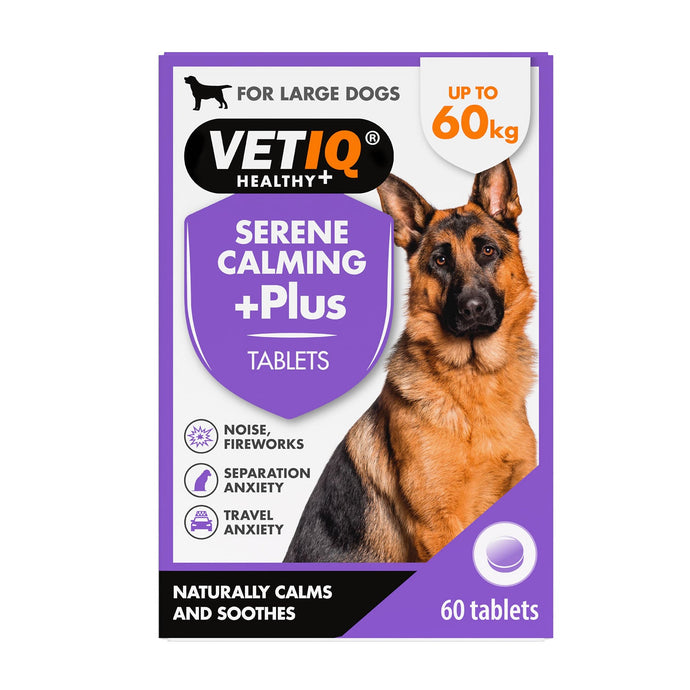 Vetiq Serene Calming +Plus Tablets For Dogs 20 60 Kg - Ashurst Equestrian & Country