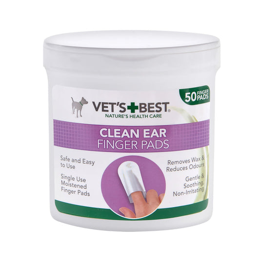 Vets Best Clean Ear Finger Pads - Ashurst Equestrian & Country